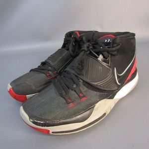 Nike Kyrie Irving 6 Bred Basketball Shoes Men's 6 Black & Red Athletic‎ Sneakers